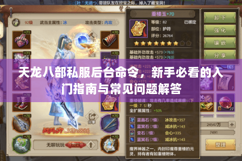 天龙八部私服后台命令，新手必看的入门指南与常见问题解答