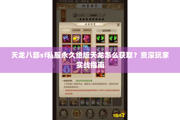 天龙八部sf私服永久绝版天龙怎么获取?资深玩家实战指南 天龙八部sf私服永久绝版天龙怎么获取?资深玩家实战指南