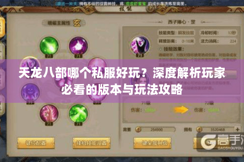 天龙八部哪个私服好玩?深度解析玩家必看的版本与玩法攻略 天龙八部哪个私服好玩?深度解析玩家必看的版本与玩法攻略