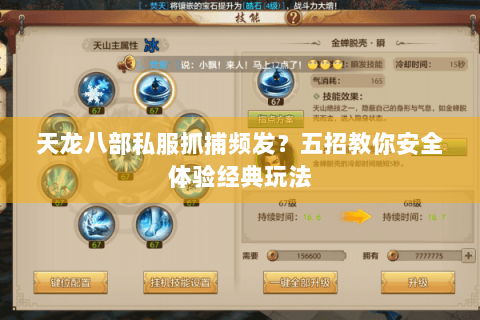 天龙八部私服抓捕频发？五招教你安全体验经典玩法