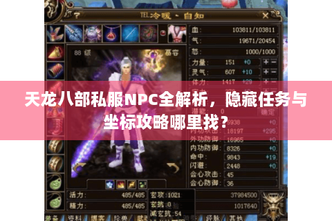 天龙八部私服NPC全解析，隐藏任务与坐标攻略哪里找？