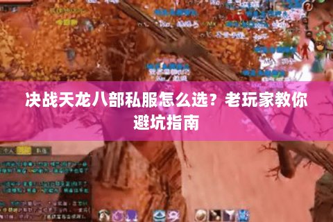决战天龙八部私服怎么选？老玩家教你避坑指南