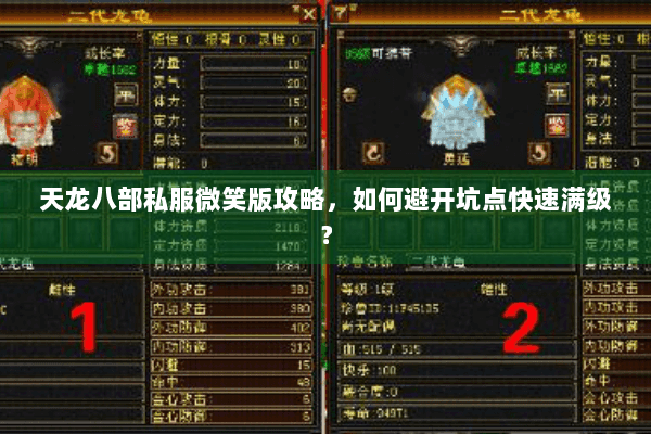 天龙八部私服微笑版攻略，如何避开坑点快速满级？