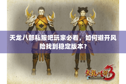 天龙八部私服吧玩家必看，如何避开风险找到稳定版本？