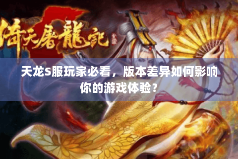 天龙S服玩家必看，版本差异如何影响你的游戏体验？