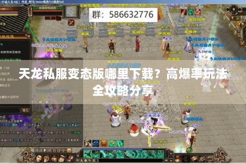 天龙私服变态版哪里下载?高爆率玩法全攻略分享 天龙私服变态版哪里下载?高爆率玩法全攻略分享