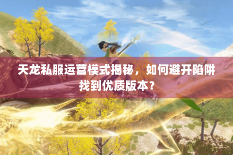 天龙私服运营模式揭秘,如何避开陷阱找到优质版本? 天龙私服运营模式揭秘,如何避开陷阱找到优质版本?