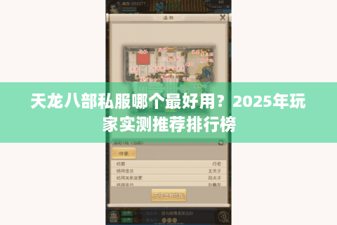 天龙八部私服哪个最好用?2025年玩家实测推荐排行榜 天龙八部私服哪个最好用?2025年玩家实测推荐排行榜