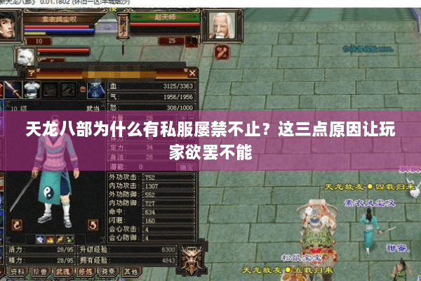 天龙八部为什么有私服屡禁不止？这三点原因让玩家欲罢不能