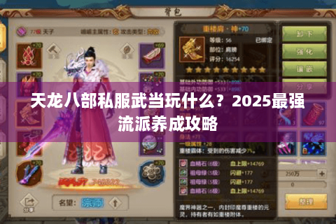 天龙八部私服武当玩什么?2025最强流派养成攻略 天龙八部私服武当玩什么?2025最强流派养成攻略