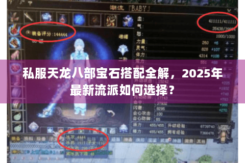 私服天龙八部宝石搭配全解，2025年最新流派如何选择？