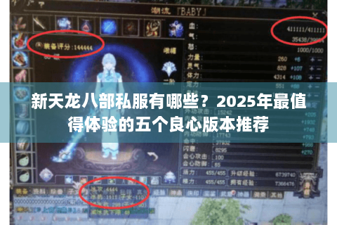 新天龙八部私服有哪些？2025年最值得体验的五个良心版本推荐