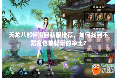 天龙八部怀旧服私服推荐，如何找到不氪金也能畅玩的净土？