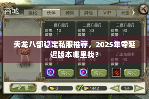 天龙八部稳定私服推荐，2025年零延迟版本哪里找？