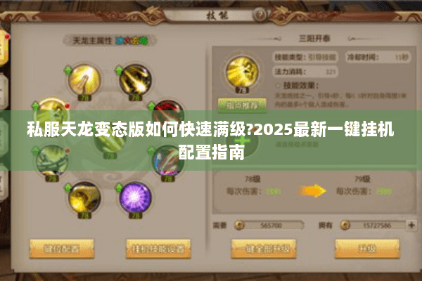 私服天龙变态版如何快速满级?2025最新一键挂机配置指南
