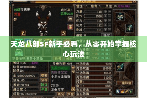 天龙八部SF新手必看,从零开始掌握核心玩法 天龙八部SF新手必看,从零开始掌握核心玩法