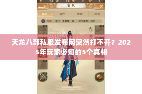 天龙八部私服发布网突然打不开?2025年玩家必知的5个真相 天龙八部私服发布网突然打不开?2025年玩家必知的5个真相