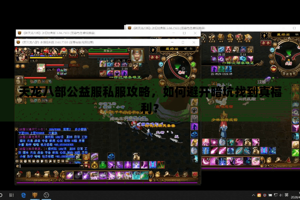 天龙八部公益服私服攻略,如何避开暗坑找到真福利? 天龙八部公益服私服攻略,如何避开暗坑找到真福利?