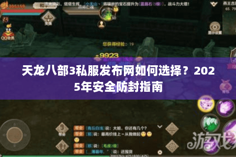天龙八部3私服发布网如何选择？2025年安全防封指南