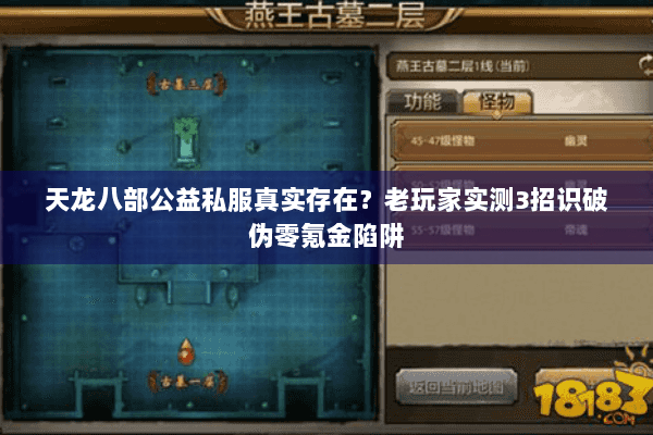 天龙八部公益私服真实存在？老玩家实测3招识破伪零氪金陷阱