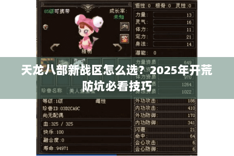 天龙八部新战区怎么选?2025年开荒防坑必看技巧 天龙八部新战区怎么选?2025年开荒防坑必看技巧