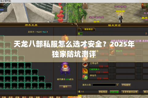 天龙八部私服怎么选才安全?2025年独家防坑测评 天龙八部私服怎么选才安全?2025年独家防坑测评