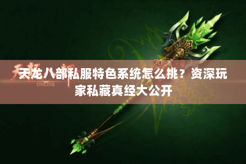 天龙八部私服特色系统怎么挑？资深玩家私藏真经大公开