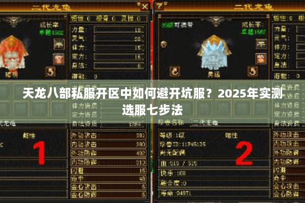 天龙八部私服开区中如何避开坑服?2025年实测选服七步法 天龙八部私服开区中如何避开坑服?2025年实测选服七步法