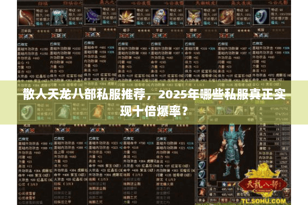 散人天龙八部私服推荐，2025年哪些私服真正实现十倍爆率？