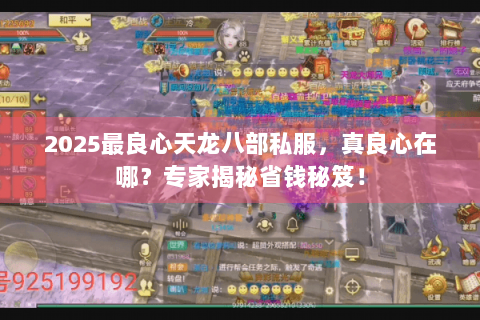 2025最良心天龙八部私服,真良心在哪?专家揭秘省钱秘笈! 2025最良心天龙八部私服,真良心在哪?专家揭秘省钱秘笈!