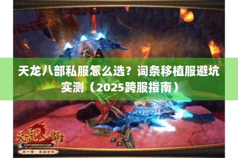 天龙八部私服怎么选？词条移植服避坑实测（2025跨服指南）