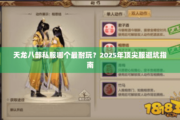 天龙八部私服哪个最耐玩？2025年顶尖服避坑指南