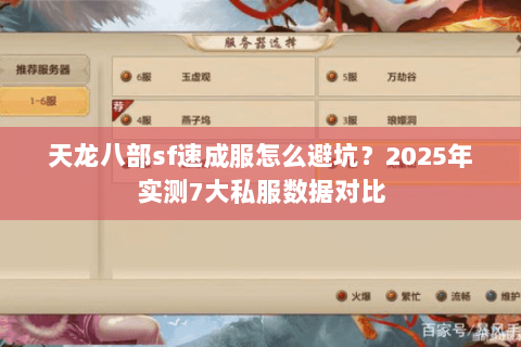 天龙八部sf速成服怎么避坑？2025年实测7大私服数据对比