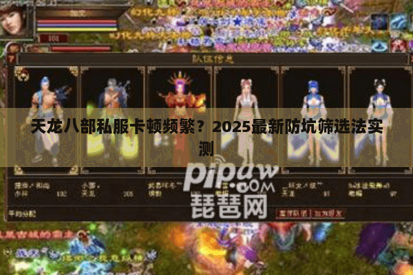 天龙八部私服卡顿频繁？2025最新防坑筛选法实测