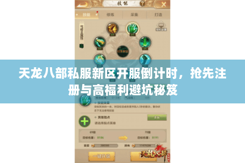 天龙八部私服新区开服倒计时，抢先注册与高福利避坑秘笈