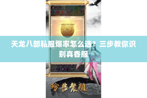 天龙八部私服爆率怎么选？三步教你识别真香服