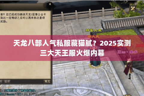 天龙八部人气私服藏猫腻?2025实测三大天王服火爆内幕 天龙八部人气私服藏猫腻?2025实测三大天王服火爆内幕