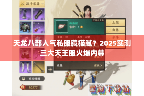 天龙八部人气私服藏猫腻?2025实测三大天王服火爆内幕 天龙八部人气私服藏猫腻?2025实测三大天王服火爆内幕