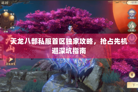 天龙八部私服首区独家攻略，抢占先机避深坑指南