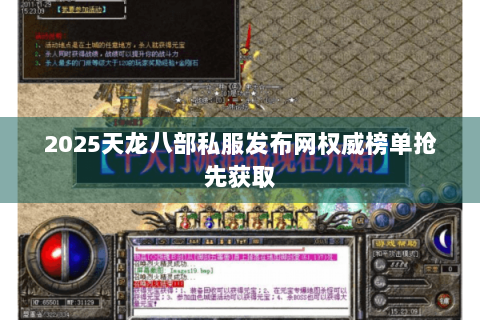 2025天龙八部私服发布网权威榜单抢先获取