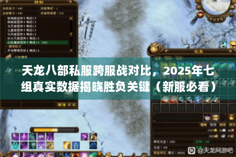 天龙八部私服跨服战对比，2025年七组真实数据揭晓胜负关键（新服必看）