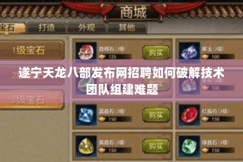 遂宁天龙八部发布网招聘如何破解技术团队组建难题 遂宁天龙八部发布网招聘如何破解技术团队组建难题
