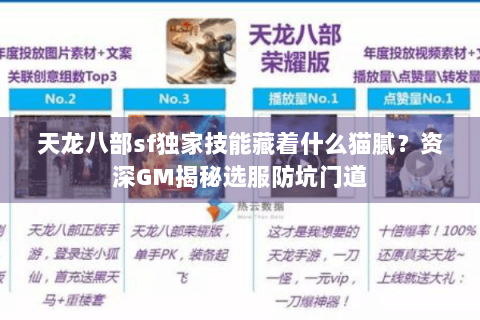 天龙八部sf独家技能藏着什么猫腻?资深GM揭秘选服防坑门道 天龙八部sf独家技能藏着什么猫腻?资深GM揭秘选服防坑门道