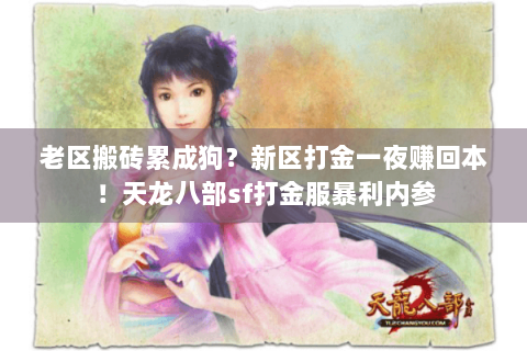 老区搬砖累成狗？新区打金一夜赚回本！天龙八部sf打金服暴利内参