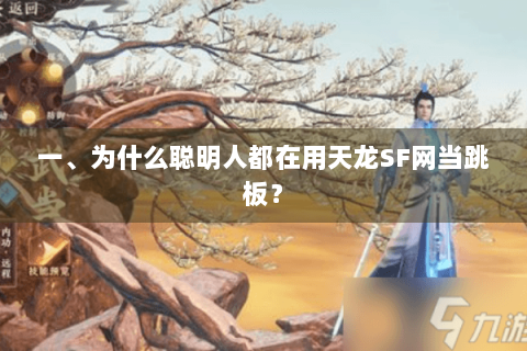 一、为什么聪明人都在用天龙SF网当跳板？