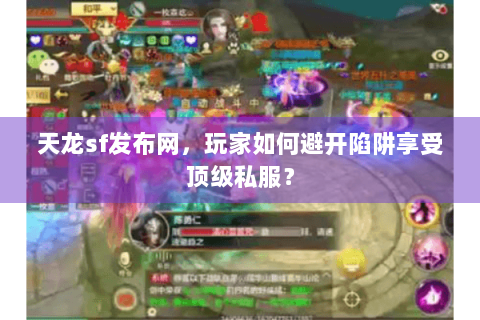天龙sf发布网，玩家如何避开陷阱享受顶级私服？
