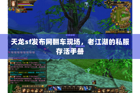 天龙sf发布网翻车现场,老江湖的私服存活手册 天龙sf发布网翻车现场,老江湖的私服存活手册