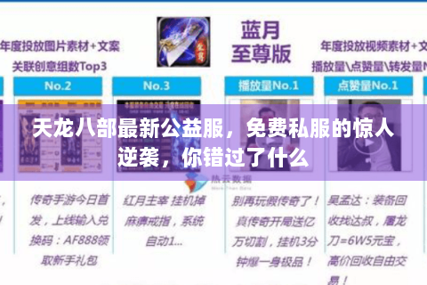 天龙八部最新公益服,免费私服的惊人逆袭,你错过了什么 天龙八部最新公益服,免费私服的惊人逆袭,你错过了什么