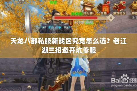 天龙八部私服新战区究竟怎么选？老江湖三招避开坑爹服