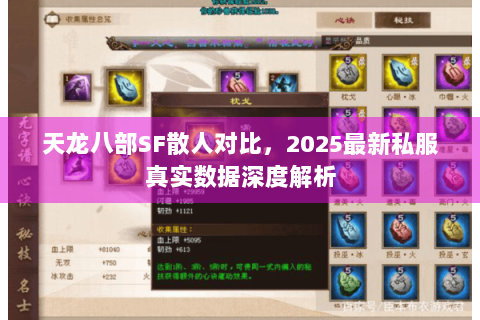 天龙八部SF散人对比，2025最新私服真实数据深度解析